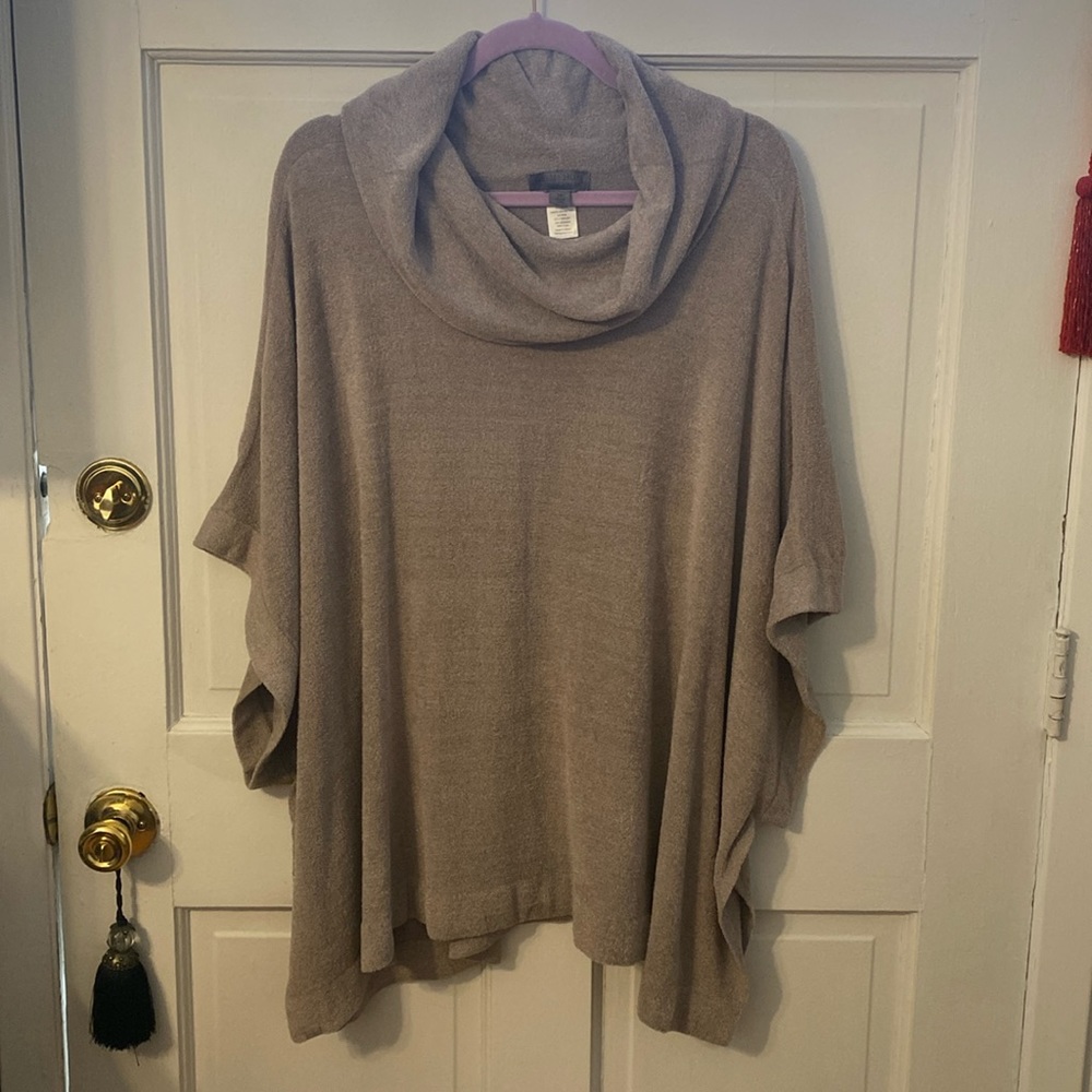 Barefoot dreams cowl neck top